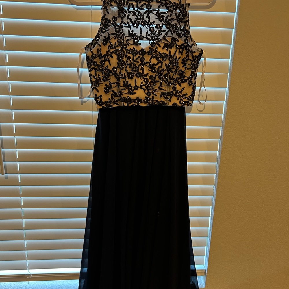 City Triangles Black and White Prom Dress